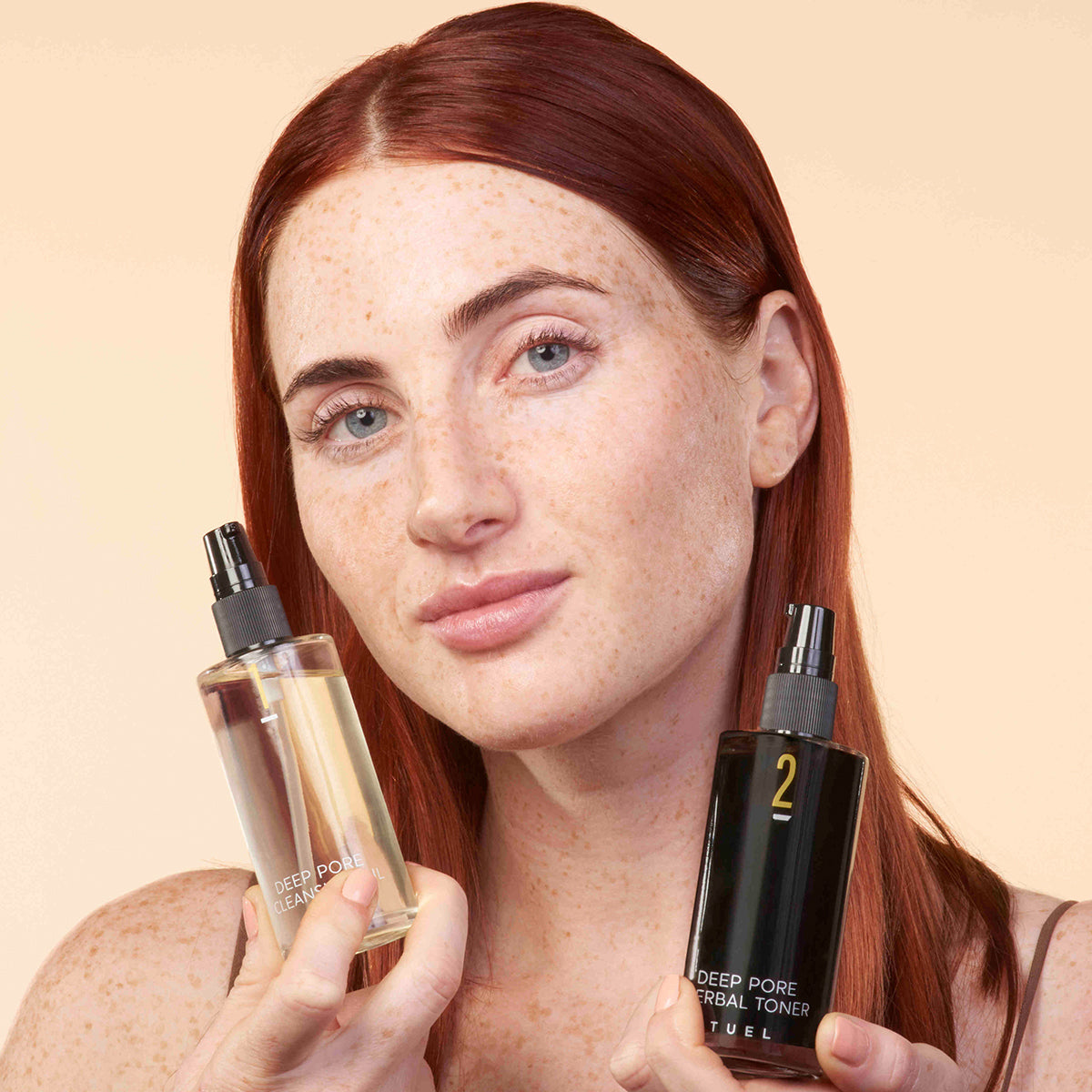 Moisture Deep Pore Cleansing Duo – Cleanser & Herbal Toner – Tuel