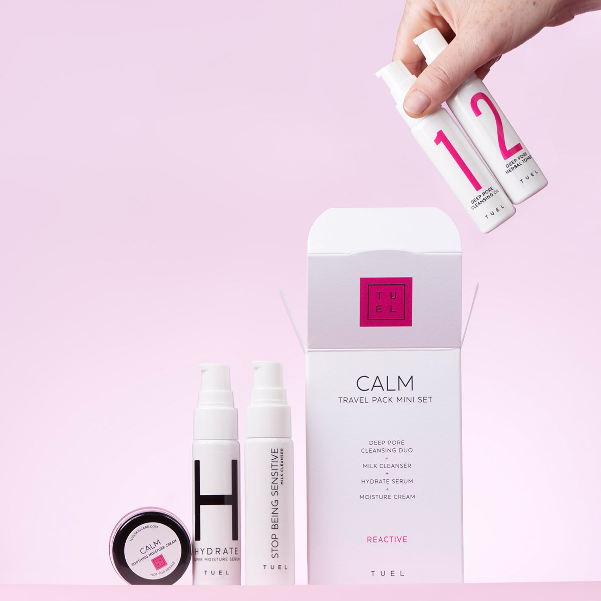 Calm Travel Pack Mini Set – Reactive Skin Soother – Tuel Skincare