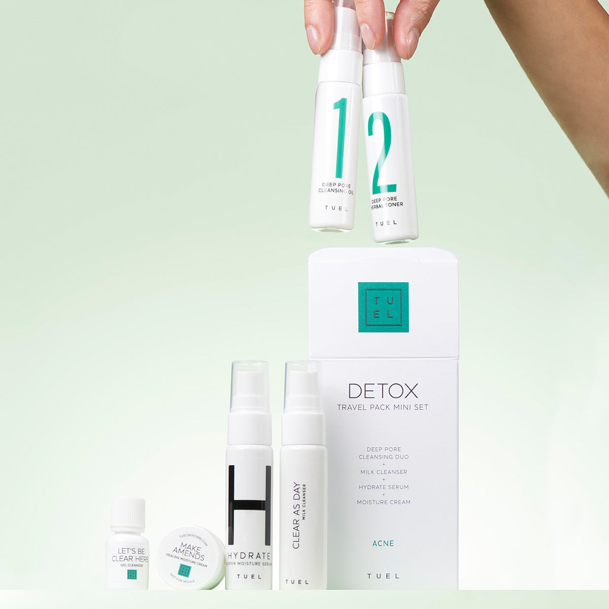 Detox Travel Pack Mini Set – Acne & Reactive Skin Treatment